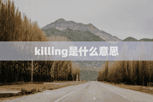 killing是什么意思(upskilling是什么意思)